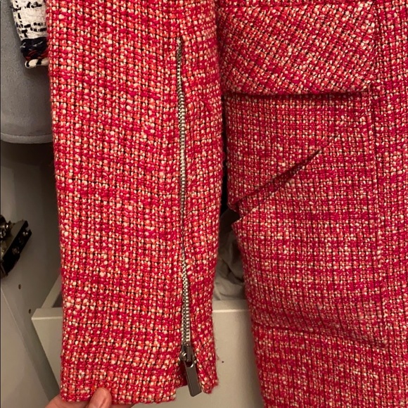 Pinkish-Red Zara jacket/blazer tweed - Picture 3 of 5